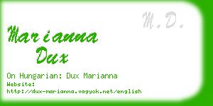 marianna dux business card